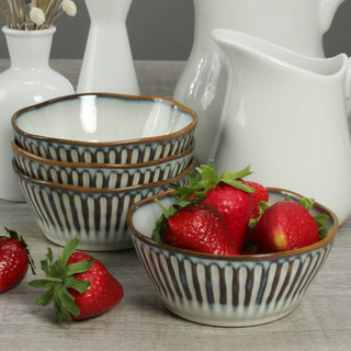 Thumbnail 4: BIA Cordon Bleu, Inc. Stoneware Colonnade 4 Pc. Fruit Bowl Set 
