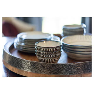 Thumbnail 5: BIA Cordon Bleu, Inc. Stoneware Colonnade 4 Pc. Fruit Bowl Set 