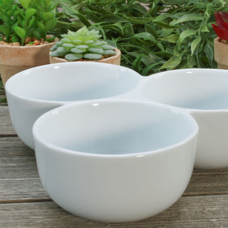 Thumbnail 2: BIA Cordon Bleu, Inc. Porcelain 3-Section Joined Bowl 