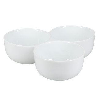 Thumbnail 1: BIA Cordon Bleu, Inc. Porcelain 3-Section Joined Bowl 