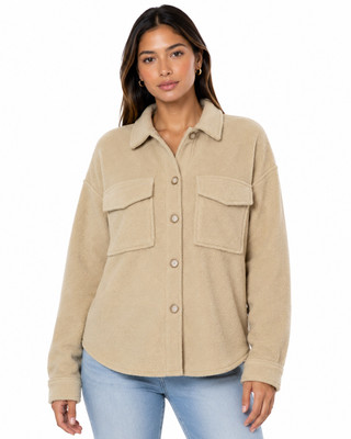 Thumbnail 1: Beach Lunch Lounge Women's Tory Plush Button Down Shacket 