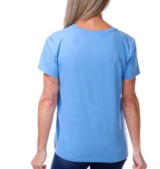 Thumbnail 2: Life is Good Women's Christmas Snowy Cardinal Graphic V-Neck Tee  