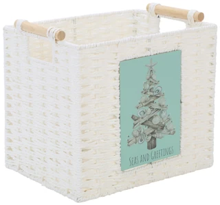 Thumbnail 1: PHOENIX 13 in Christmas Seas & Greetings Woven Storage Basket 