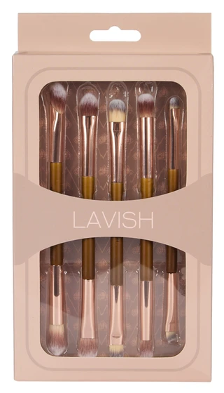 Thumbnail 1: Lavish 5 Pk Dual-Ended Makeup Brushes 