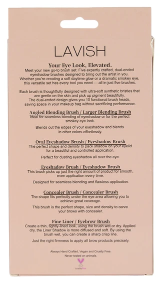 Thumbnail 2: Lavish 5 Pk Dual-Ended Makeup Brushes 