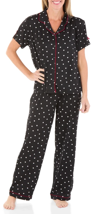 Thumbnail 3: FLORA Women's 3 Pc Christmas Pajama Pants Set 