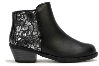 Thumbnail 2: Jessica Simpson Girls Western Cheetah Print Ankle Boot with Charms 