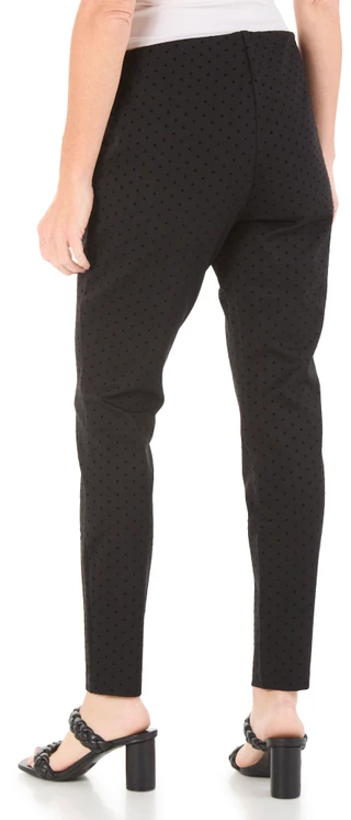 Thumbnail 2: Nanette Lepore Women's Stretch Waist Flocked Ponte Pull On Pants 