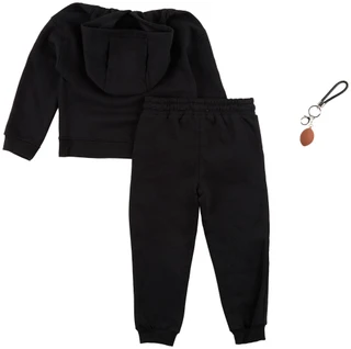 Thumbnail 2: Stitch & Stone Little Boys 2 Pc Graphic Hoodie & Joggers Set w/ Keychain 