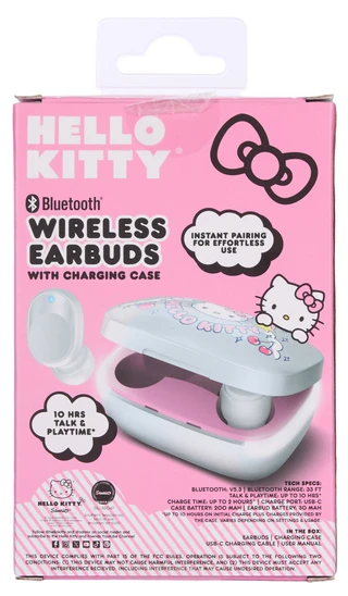 Thumbnail 2: Sanrio Wireless Hello Kitty Earbuds w/ Charging Case 