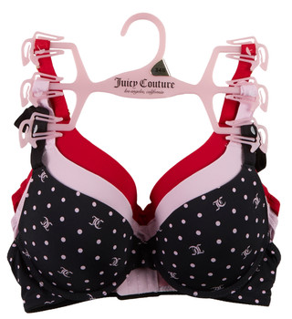 Thumbnail 1: Juicy Couture Women's 3 Pk Sexy Push-Up Bras  