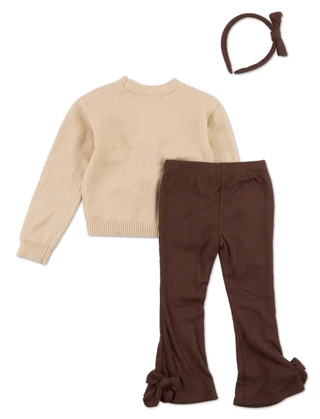 Thumbnail 2: B TWEEN Toddler Girls 3 Pc Pants Set  