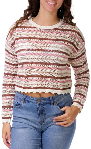 Thumbnail 1: Ragged Rose Juniors' Found My Cowboy Chenille Cardigan  