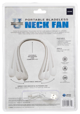 Thumbnail 2: University of South Carolina Portable Bladeless Team Neck Fan with Cable 