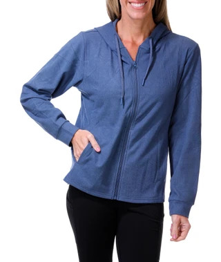 Thumbnail 1: LAUNDRY BY SHELLI SEGAL Women's Active Fleece Lined Zip Up Hooded Jacket 