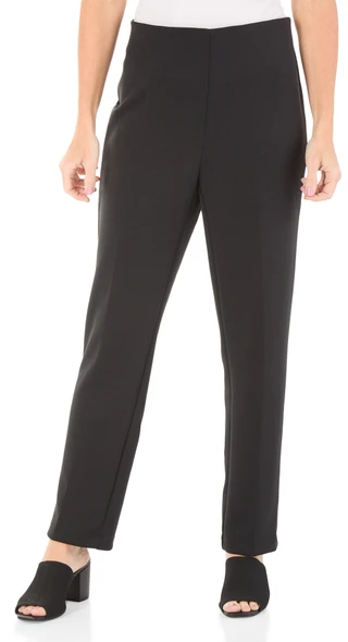Thumbnail 1: Adrianna Papell Women's Scuba Comfort Stretch Pull On Skinny Pants 