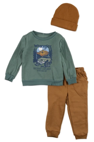 Thumbnail 1: Wrangler Toddler Boys 3 pc Pants Set  