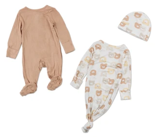 Thumbnail 2: HUGGIES Baby Boys 3 Pc Sleeper Set w/ Hat  