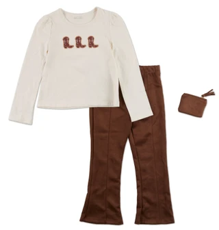 Thumbnail 1: Btween Girls 3 Pc Pants Set w/ Pouch 