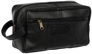Thumbnail 1: Jacksonville Jaguars Men's Genuine Leather NFL Team Toiletry Travel Bag w/ Handle 