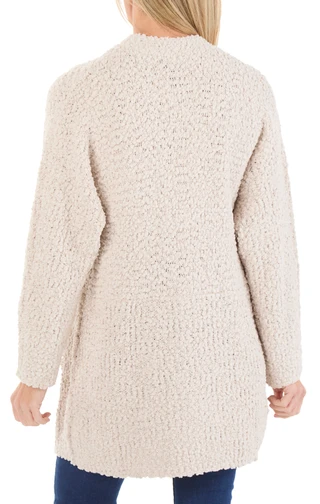 Thumbnail 2: BOBEAU Women's Open Front Popcorn Cardigan 