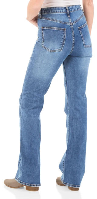 Thumbnail 2: Thread & Supply Women's 5 Pocket Midrise Flare Leg Jeans 