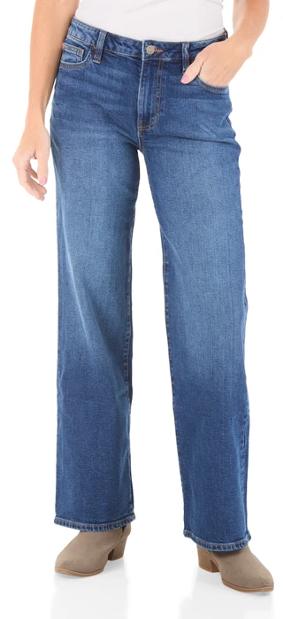 Thumbnail 1: Hudson Women's Rosalie 5 Pocket Highrise Wide Leg Jeans 