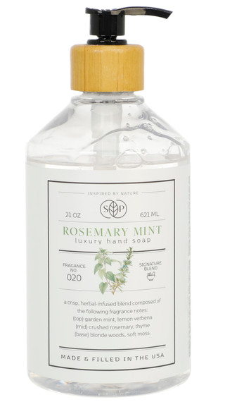 Thumbnail 1: Stem & Petal 21 oz Rosemary Mint Luxury Hand Soap 