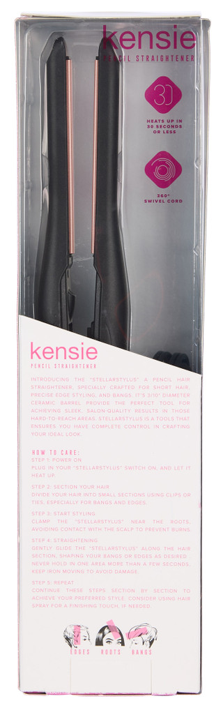 Thumbnail 2: Kensie Saturn LED Pencil Hair Straightener  