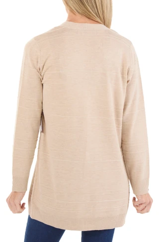 Thumbnail 2: Love Scarlett Women's Variegated Open Front Cardigan 