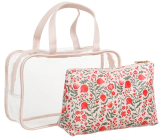 Thumbnail 2: BLUSH CRUSH  2 Pc Toiletries & Cosmetics Travel Set 