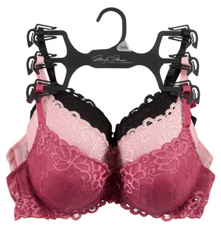 Thumbnail 1: Marilyn Monroe Women's 3 Pk Mega Push Up Bras  
