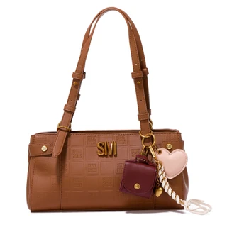 Thumbnail 1: Steve Madden Faux Leather Logo Shoulder Bag  