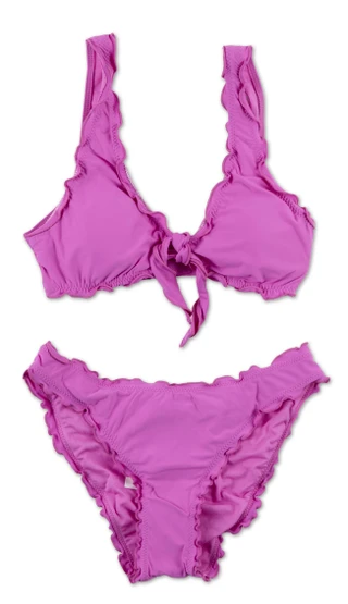 Thumbnail 1: Hobie Juniors 2 Pc Ruffled Swimsuit 