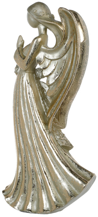 Thumbnail 2: Magical Season 12.5 in Silver Angel Praying Christmas Figurine  