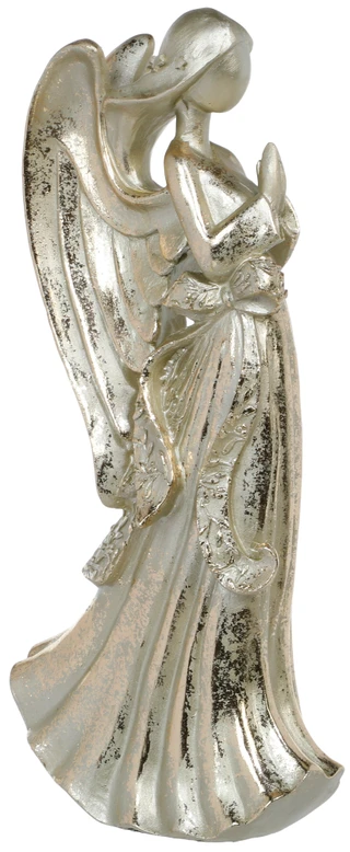 Thumbnail 1: Magical Season 12.5 in Silver Angel Praying Christmas Figurine  