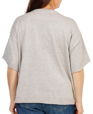 Thumbnail 2: 1. State Women's Plus Short Sleeve Sweater Top 
