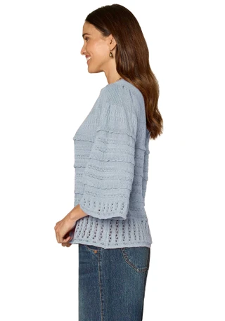 Thumbnail 3: Democracy Petite 3Q Bell Sleeve Sweater  