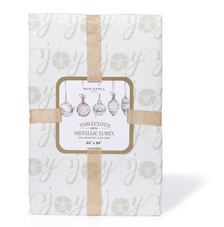 Thumbnail 1: Rockhill Home Tablecloth with Metallic Lurex 