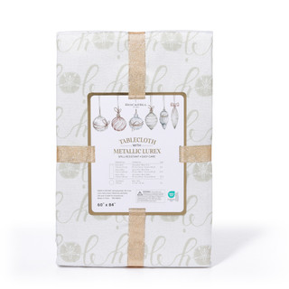 Thumbnail 2: Rockhill Home Tablecloth with Metallic Lurex 