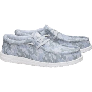 Thumbnail 7: Hey Dude Men's Wally Stretch Jersey Camo Slip-On Shoes 