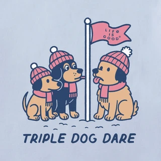 Thumbnail 2: Life is Good Women's Triple Dog Dare Holiday Tee 