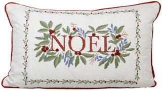 Thumbnail 1: Tinsel & Holly Noel Oblong Decorative Pillow 