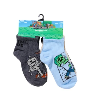 Thumbnail 1: Minecraft Boys' 8-Pair Quarter Socks 