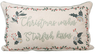 Thumbnail 1: Tinsel & Holly 14 x 24 Christmas Wishes Decorative Pillow 