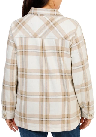 Thumbnail 2: Nanette Lepore Women's Plus 2 Pocket Button Up Flannel Shirt 