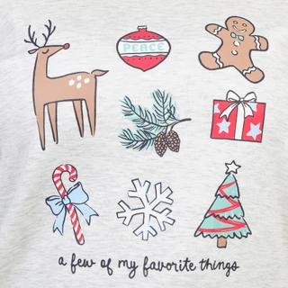 Thumbnail 2: Life is Good Women's Favorite Things Christmas Scuba Top 