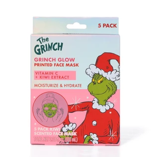 Thumbnail 1: THE GRINCH 5-Pack Kiwi Scented Face Masks 