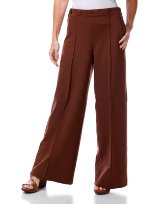 Thumbnail 1: Nicole Miller Women's Button Tab Wide Leg Pants 