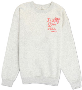 Thumbnail 2: Vintage threadz Juniors' Faith Over Fear Graphic Sweatshirt 